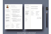 Bewerbungsvorlagen, Lebenslauf, a Resume Template by Climbwithelevator (Thumbnail 3 of 10)