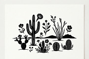 60 Desert Cactus Floral Silhouette, a Seasonal Illustration by Amazin_art (Thumbnail 28 of 38)