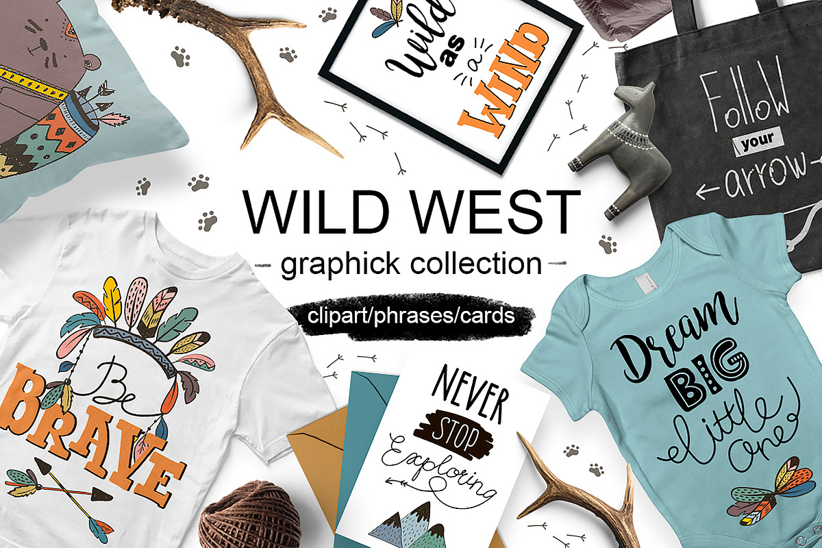 Wild West graphic collection, an Illustration by EkaterinaKiriy (Photo 1 of 7)