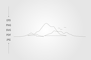 Mountain continues line, an Object Graphic by lawoel (Thumbnail 1 of 3)