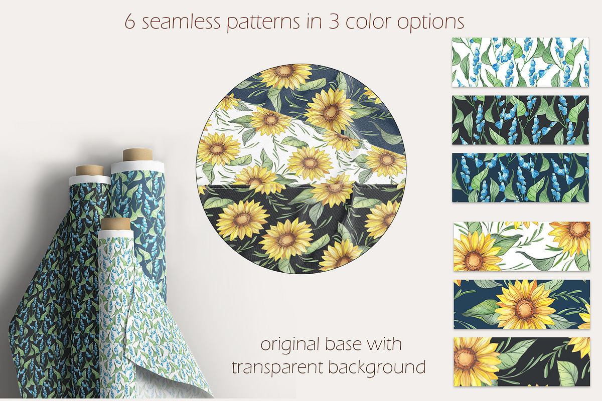 Sunflower watercolour collection., a Decorative Illustration by DamriNa art (Photo 9 of 10)