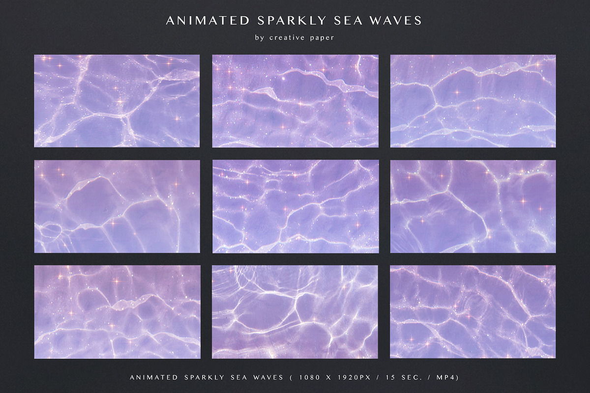 Animated Sparkly Waves Water Texture, a Texture Graphic by by creative paper (Photo 3 of 6)