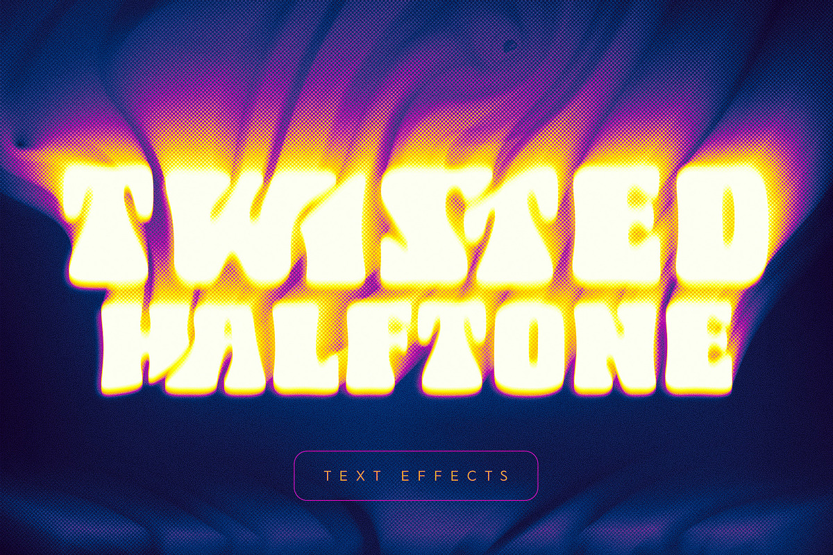 Twisted Halftone Text Effects, a Layer Style Add-On by Andrew Skoch Design (Photo 3 of 9)