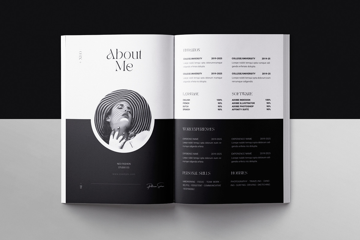 Photography Portfolio Template, a Brochure Template by ArtisanaAura (Photo 4 of 19)