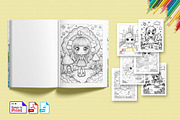 Kids Coloring Book Pdf, a Stationery Template by Graphic Template (Thumbnail 2 of 2)