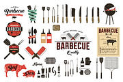 Vintage Barbecue Grill Elements, an Object Graphic by Designer Dude (Thumbnail 3 of 3)