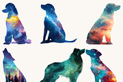 Aurora Silhouettes dogs Clipart, an Animal Illustration by Design Scotch (Thumbnail 2 of 9)