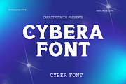 Cybera - Sci-Fi Font, a Sans Serif Font by Creativetacos (Thumbnail 1 of 10)