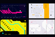 Cyberpunk Backgrounds Set, a Background Graphic by Olga Ryzychenko (Thumbnail 3 of 6)