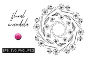Sakura Floral Doodle Set, a Graphic by kh_cat (Thumbnail 3 of 6)