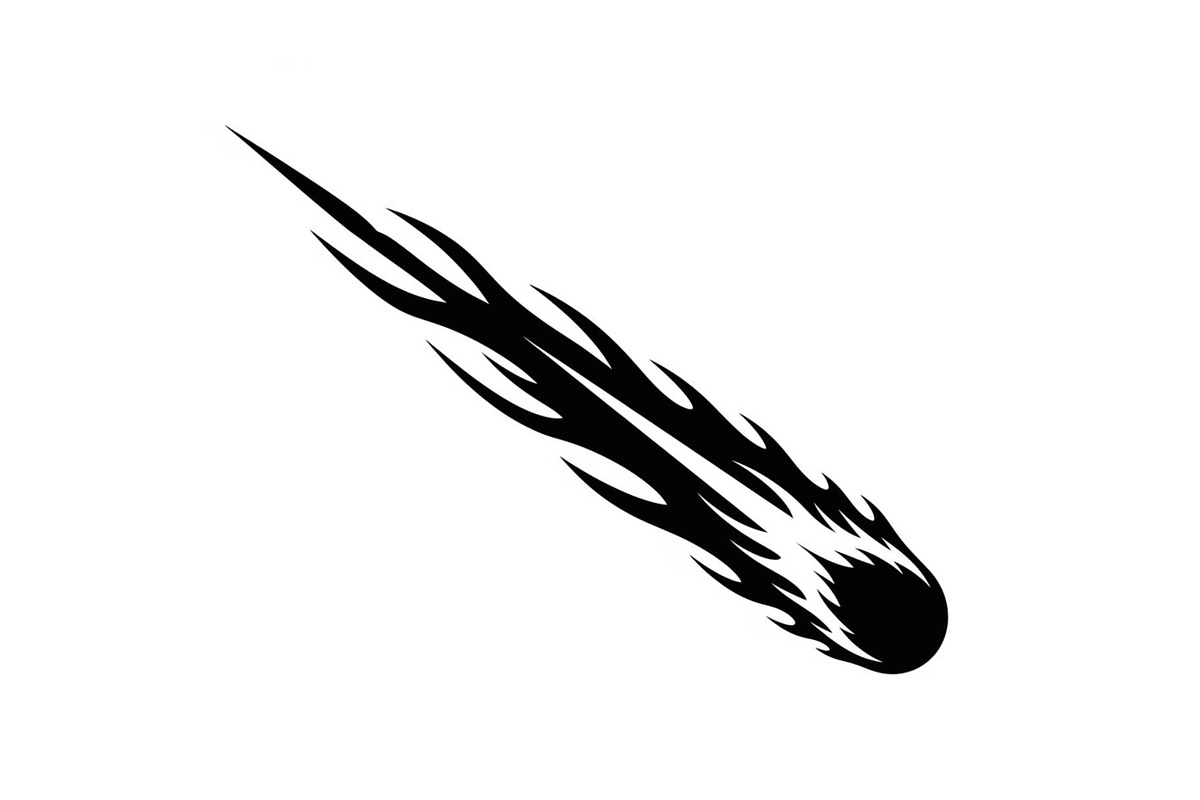 Fire Meteor Comet Silhouette Bundle, an Illustration by Designs_River (Photo 19 of 51)