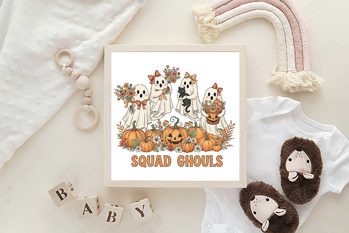 Squad Ghouls Girly Halloween Fall, an Illustration by CraftArtStudio (Photo 4 of 4)