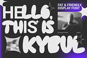 Kybul - Casual Bubbly, a Font by Invasi Studio (Thumbnail 1 of 10)
