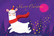 12 Christmas Postcards, an Animal Illustration by Ovocheva (Thumbnail 2 of 12)