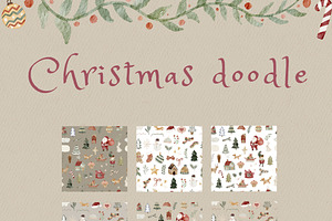 Christmas Doodle Clipart