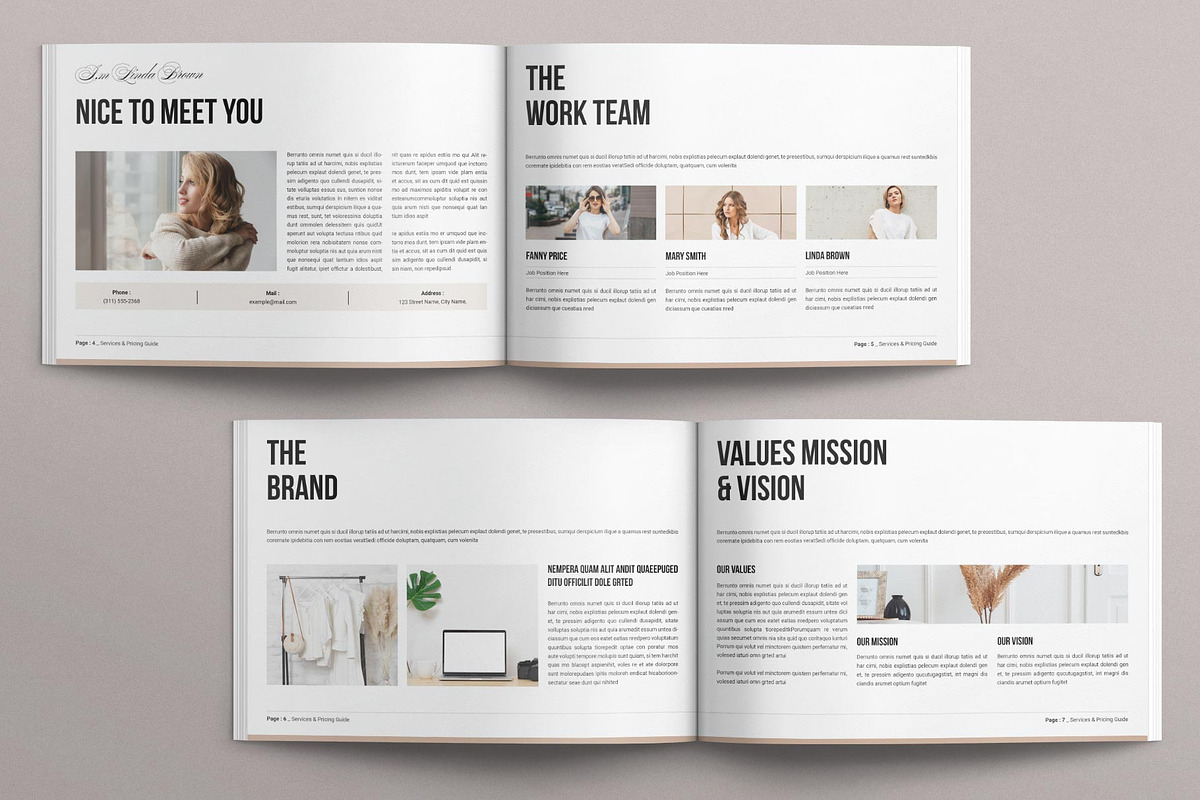 Services & Pricing Guide Landscape, a Magazine Template by MassiveCreator (Photo 3 of 8)