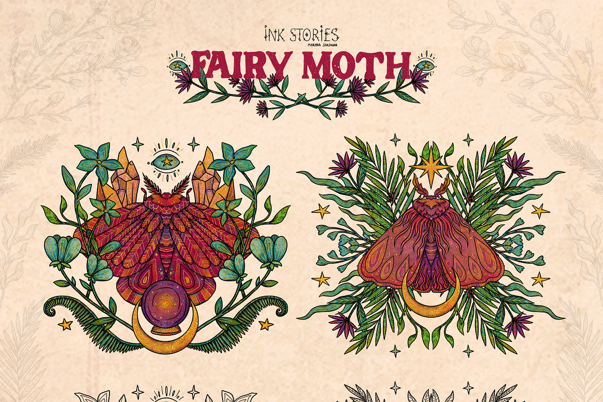 Fairy Moth, an Animal Illustration by Ink Stories (Photo 9 of 27)
