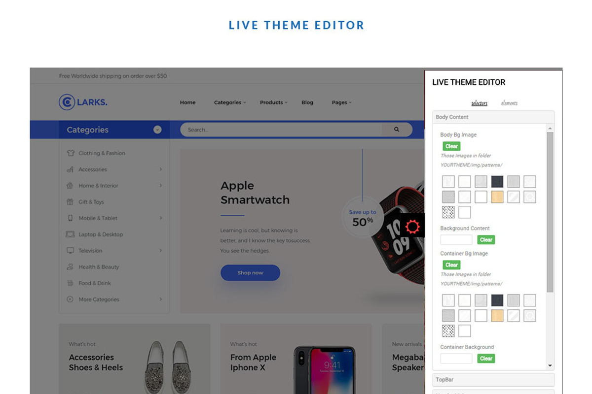 LEO CLARK –GADGETS AND DIGITAL STORE, a Bootstrap Template by LeoTheme (Photo 3 of 9)