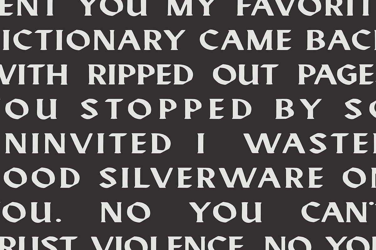 MISHANN TrueType - BOLD & OUTLINE, a Font by west_of_death (Photo 4 of 8)