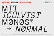 MIT Iculvist Monos Normal, a Sans Serif Font by Maculinc Type (Thumbnail 1 of 11)