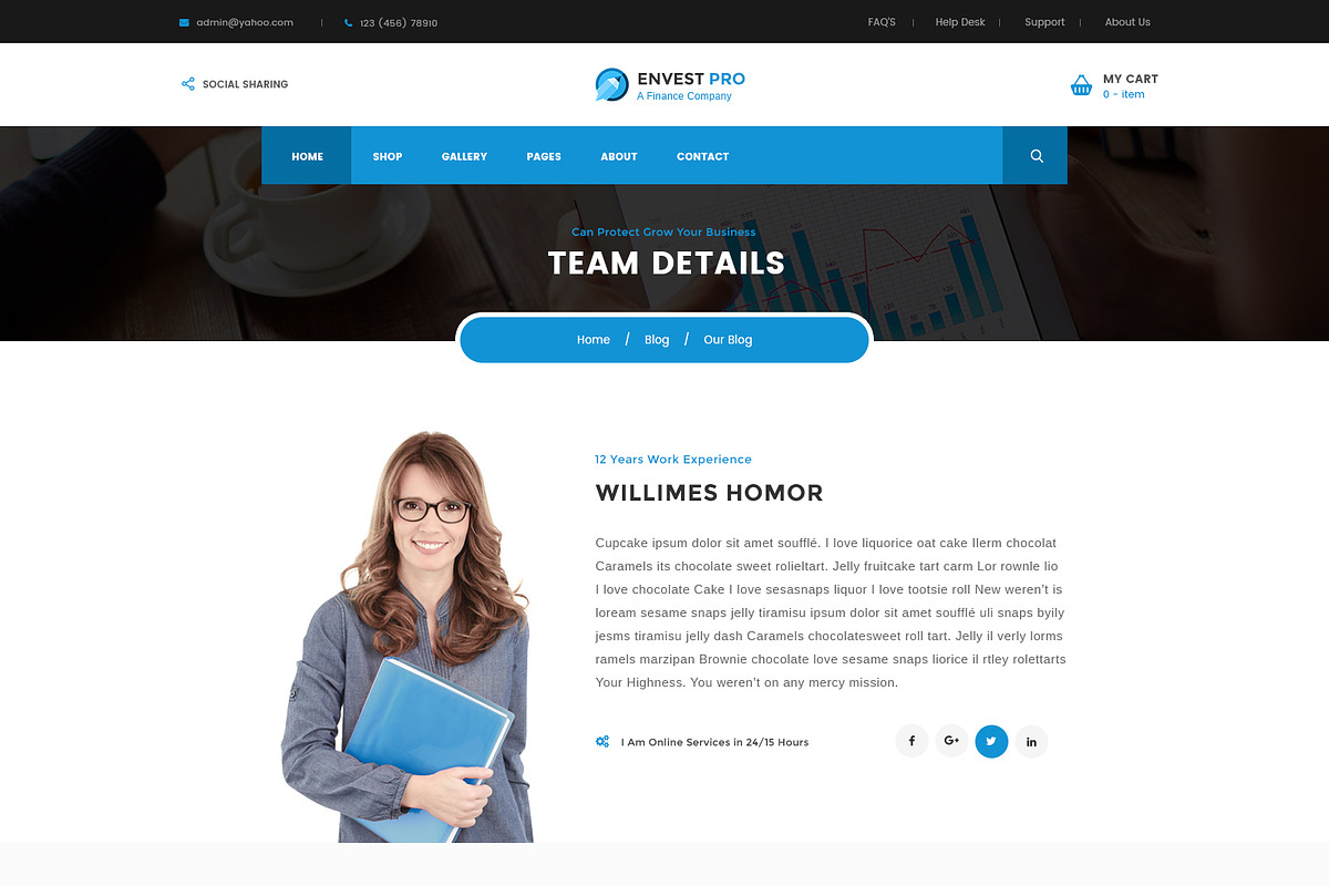 Envest Pro - Multipurpose Theme, a WordPress Template by DigitalCenturySF (Photo 17 of 18)