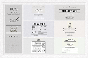 The MINIMALIST Social Media invites