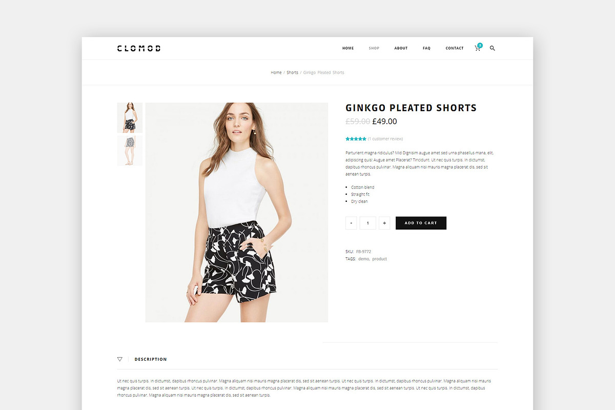 Rstore - Clean WooCommerce WP Theme, a WordPress Template by themenow (Photo 5 of 8)