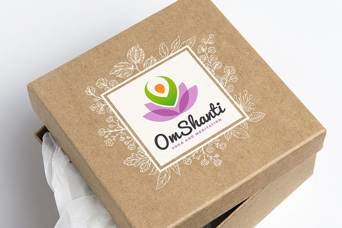 Om Shanti - Yoga and Meditation Logo, a Branding & Logo Template by Mocca Design (Photo 5 of 7)