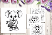 Koala Coloring Pages for Kids, a Brochure Template by LA Design (Thumbnail 6 of 10)