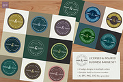 Licensed and Insured Logo Badges, a Graphic by Quietype Co. (Thumbnail 1 of 5)