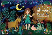 Whimsical Forest, an Animal Illustration by Arie Clares (Thumbnail 1 of 4)