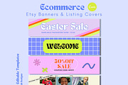 Etsy Shop Branding Canva Templates, a Landing Page Template by Hell Yeah Designs (Thumbnail 1 of 7)