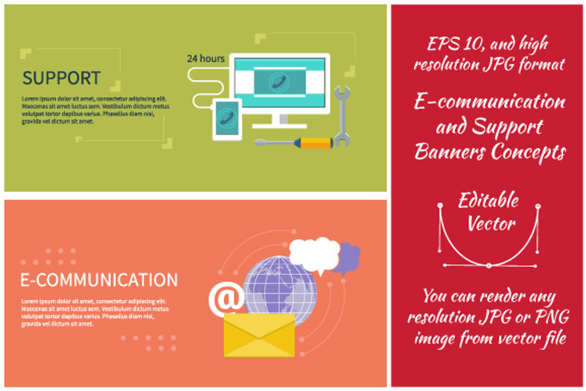Support and E-communication, an Illustration by robuart