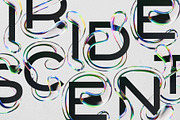 Iridescent Aqua - Color Bitmap Font, a Symbol Font by Gleb Guralnyk (Thumbnail 3 of 4)