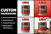 2lb Whey Protein Jar Mockup A3-Pro, a Packaging Mockup by Design Warlord (Thumbnail 11 of 16)