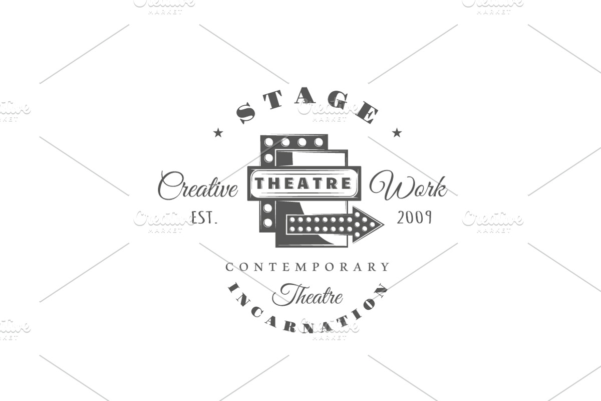 27 Theatre logos templates, a Branding & Logo Template by Art Design (Photo 35 of 38)