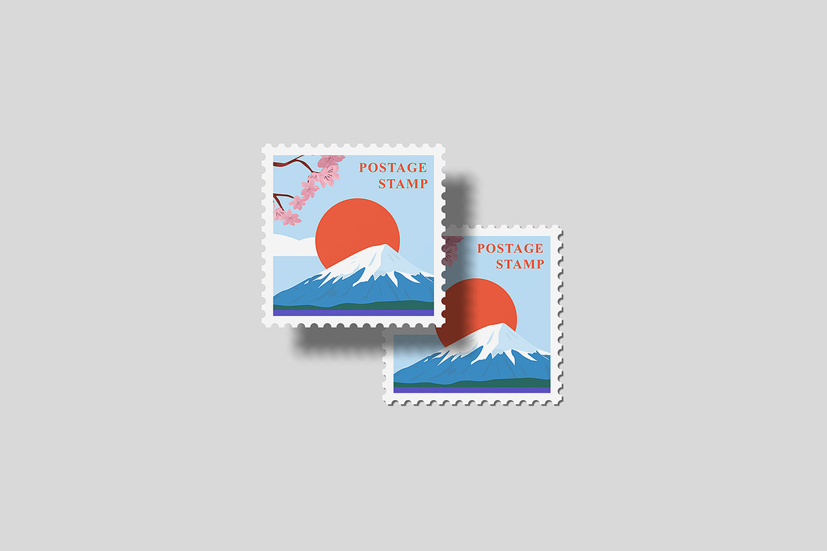 Square Postage Stamp Mockup Bundles, a Flyer Template by Graphic Aesthetic (Photo 14 of 24)