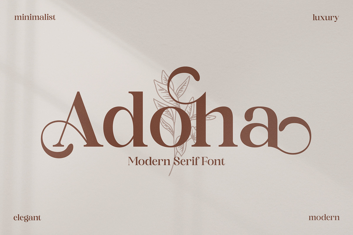 Adoha Modern Serif Font, a Serif Font by Storytype Studio (Photo 1 of 15)