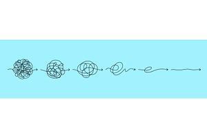 Simplify problem process, a Finance Illustration by Buch&Bee