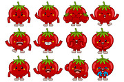 Tomato Mascot Cartoon Character, an Illustration by MEDZ (Thumbnail 1 of 5)