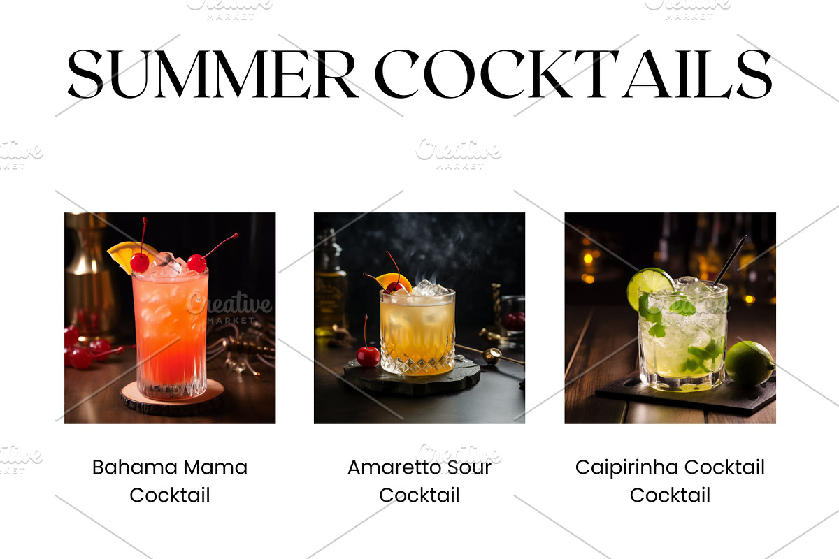 202 Cocktail Drinks Stock Photos, a Food & Drink Photo by BrushstrokeArtGB (Photo 3 of 6)