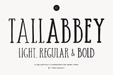 Tall Abbey Serif - Handwritten Font