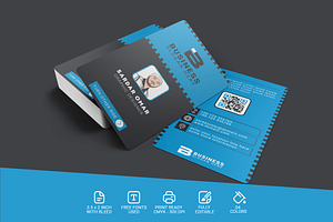 Vertical Business Card Design