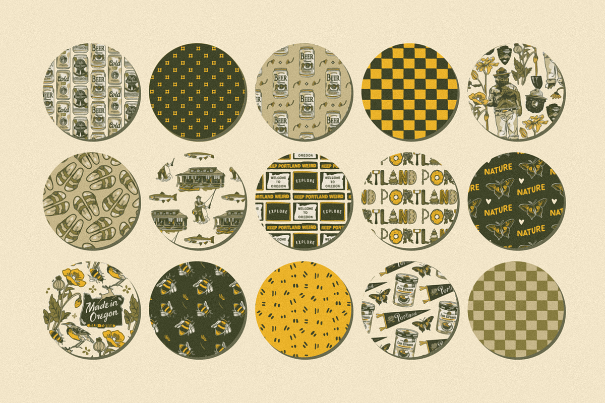 Oregon Campout: Patterns + Graphics, a Pattern Graphic by Bruised Goods (Photo 11 of 21)
