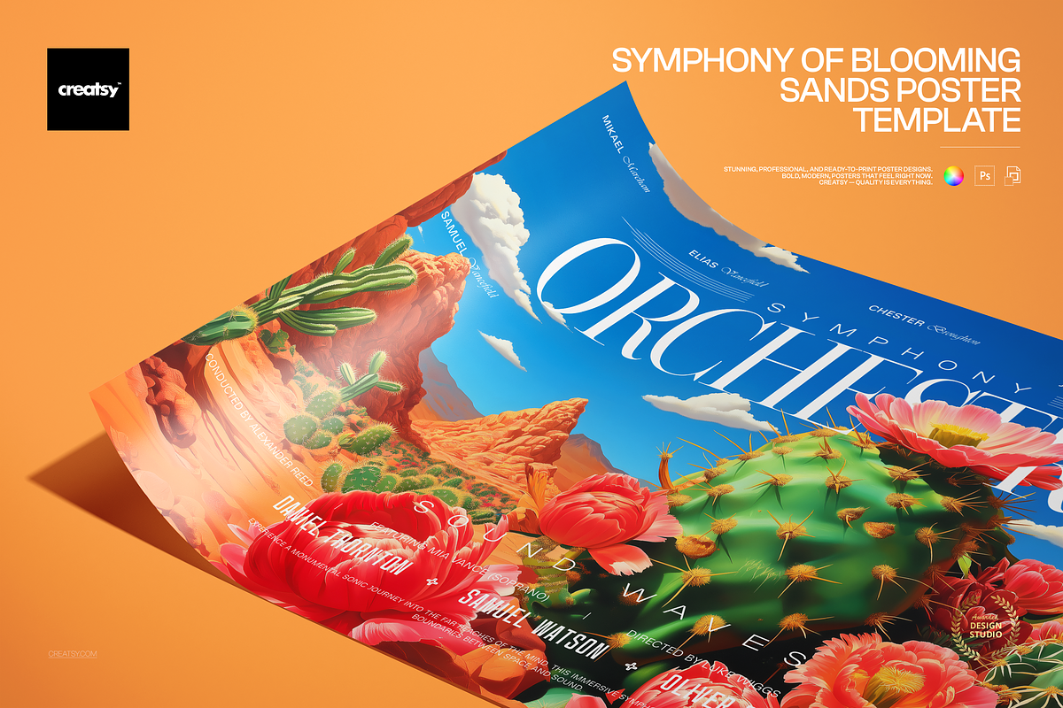 Symphony of Sands Poster Template, a Poster Template by creatsy5 (Photo 1 of 4)