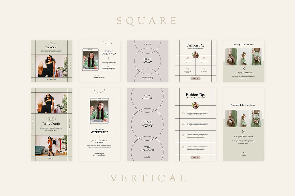 Simplí Instagram Pack, a Social Media Template by Vynetta (Photo 7 of 12)