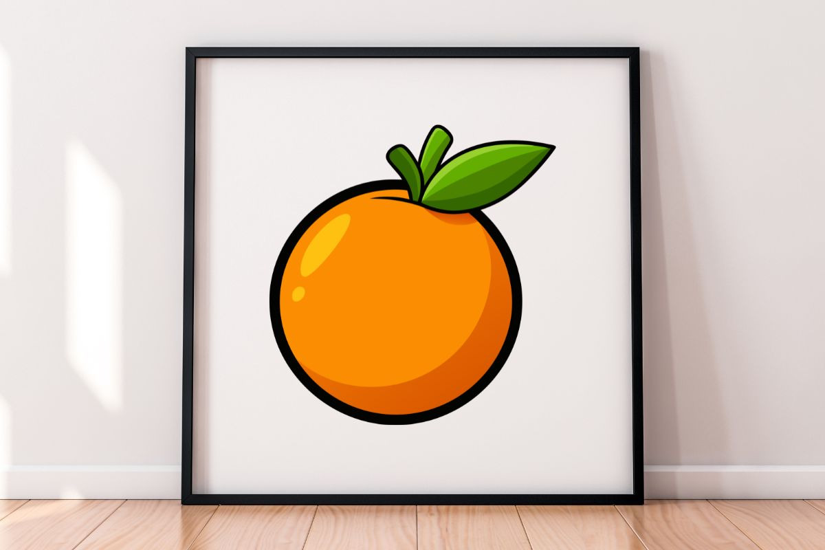 Cartoon Clementine Clipart Set, a Food Illustration by newminddesign (Photo 5 of 8)