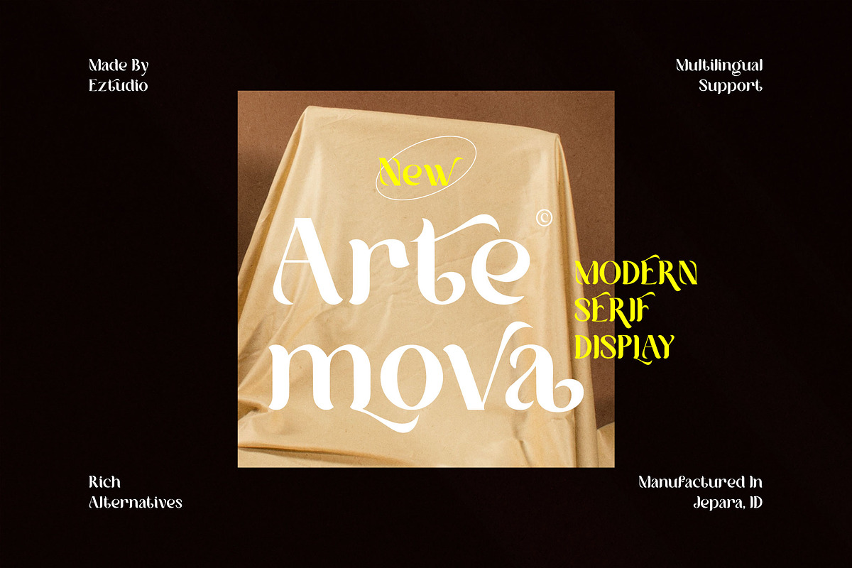 Artemova - Modern Serif Font, a Serif Font by Eztudio (Photo 1 of 15)