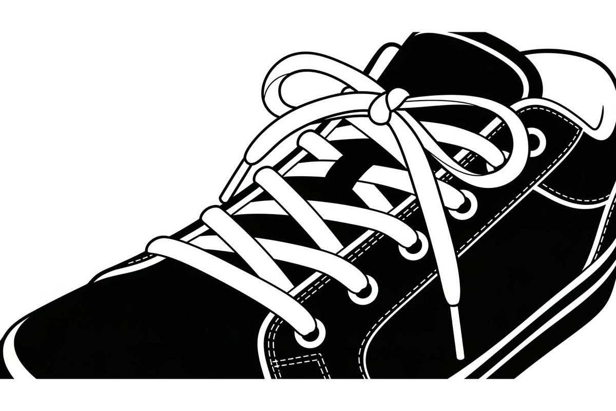 Sneaker Laces Minimal Street Style, a Graphic by Designer_Momina (Photo 4 of 10)