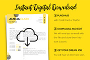 Creative Resume / CV Bundle - Amelia, a Resume Template by Templates Design Co. (Thumbnail 14 of 17)
